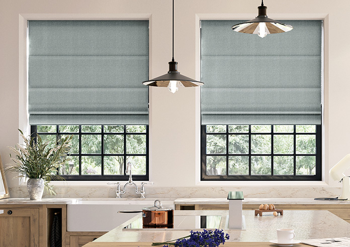Soft Chevron, Urban Grey - Twist&Fit Roman Blind - Image 3